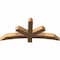 Ekena Millwork Alberta Smooth Timber Gable Bracket, Western Red Cedar, 48"W x 22"H x 3 1/2"D x 3 1/2"F, 11/12 Pitch GBW048X22X0404ALB00SWR - alternate 4